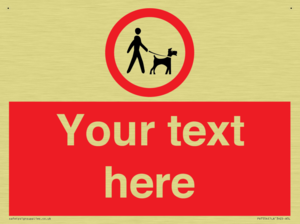 Custom Road regulatory dogs on leads